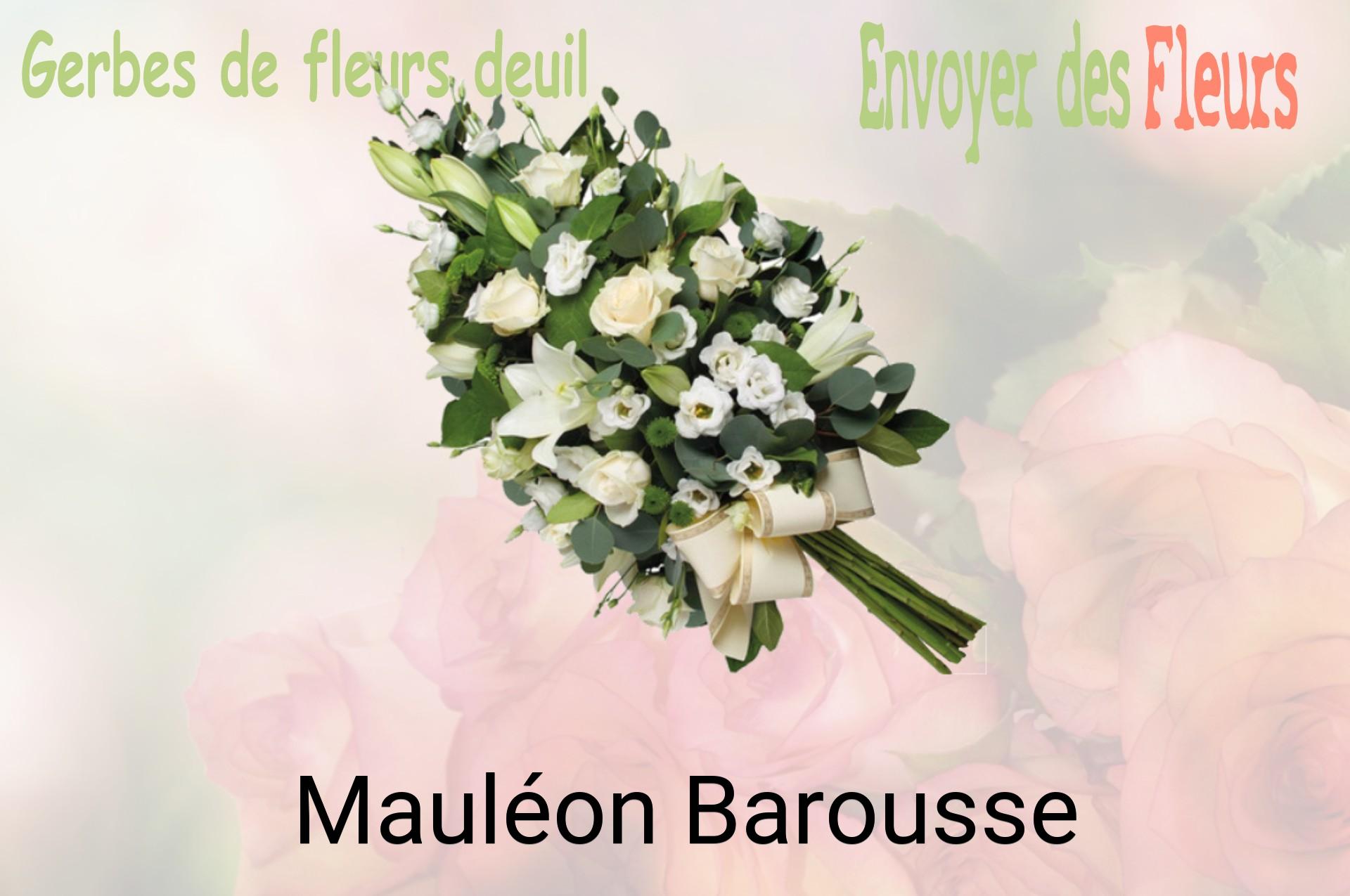 Gerbe de fleurs de deuil livrée à Mauléon-Barousse